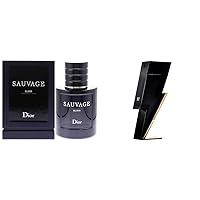 Dior Christian Sauvage Elixir Men EDC Spray 2 oz & Bad Boy by Carolina Herrera - Seductive, Spicy Men's Fragrance with Oriental Accords, 3.4 oz