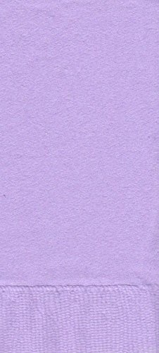 50 Plain Solid Colors Dinner Hand Towel Napkins Paper - Lavender