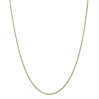 14k Gold 1.3mm Heavy baby Rope Chain Necklace Jewelry for Women - Length Options: 16 18 20 22 24 26 30