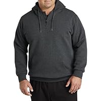 DXL Synrgy Men's Big and Tall Waffle-Knit 1/2-Zip Hoodie
