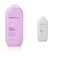 Method Body Wash, Berry Balance and Simply Nourish, Paraben and Phthalate Free, 18 oz (Pack of 1) Bundle