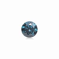 0.58 Cts Round (1 pc) Loose Fancy Blue Diamond (DIAMOND APPRAISAL INCLUDED)