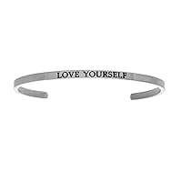 Intuitions Stainless Steel love Yourself Cuff Bangle