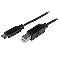 StarTech.com USB C to USB B Printer Cable - 3 ft / 1m - USB C Printer Cable - USB C to USB B Cable - USB Type C to Type B (USB2CB1M)