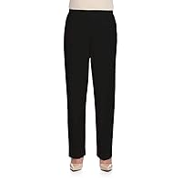 Alfred Dunner Women's Size Plus-sizewomen's Soft Twill Mid-Rise Fit Straight Leg Regular Length Casual Pant