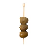 Restaurantware 3.5 Inch Cocktail Picks 1000 Disposable Appetizer Skewers - Cylinder Top Sturdy Natural Bamboo Decorative Toothpicks For Barbeques Parties Or Buffets