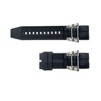 for Invicta Reserve Jason Taylor Bolt Zeus Watch Bands Replacement Strap with Metal Inserts - Black Rubber Silicone Invicta Watch Strap