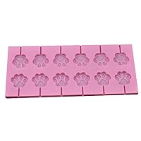 Lollipop Molds Chocolate Hard Candy Mold (paw)