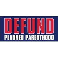 DEFUND Planned Parenthood Bumper 3M Reflective Sticker| Anti Abortion pro Life