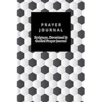 Prayer Journal, Scripture, Devotional & Guided Prayer Journal: Black White Soccer Ball design, Prayer Journal Gift, 6x9, Soft Cover, Matte Finish
