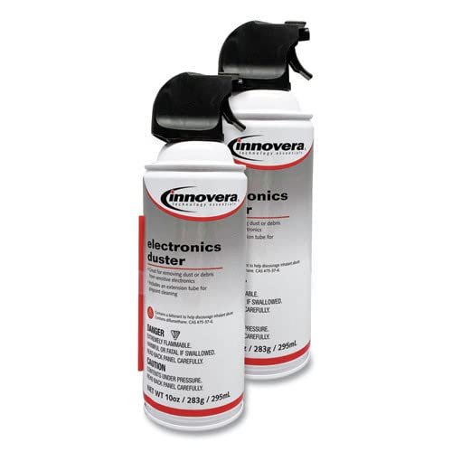 Innovera IVR10012 10 oz. Compressed Air Duster Cleaner (2/Pack)