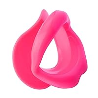 Silicone Lips Exerciser Facial Muscle Tightener Face Lifting Mouth Stretcher Trainer Pink Exercise apparatus