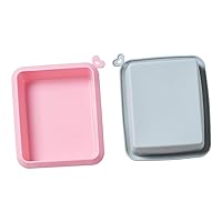 BESTOYARD 2pcs Rectangular Silicone Mold Loaf Pans Bread Tin Diy Baking Cake Making Mould Silicone Bread Pan Baking Utensils Silicone Cake Pan Silicone Cake Mold Household Oven