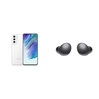 SAMSUNG Galaxy S21 FE 5G Cell Phone, Factory Unlocked Android Smartphone, 128GB Galaxy Buds 2 True Wireless Bluetooth Earbuds, White