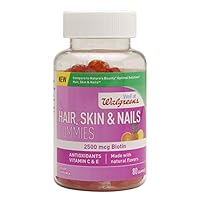 Walgreens Hair, Skin & Nails Gummies 80 ea Walgreens Hair, Skin & Nails Gummies 80 ea