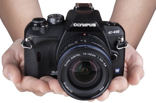 Olympus Evolt E410 10MP Digital SLR Camera with 14-42mm f/3.5-5.6 and 40-150mm f/4.0-5.6 Zuiko Lenses