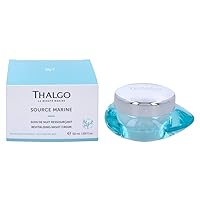 THALGO Marine Skincare, Source Marine Revitalizing Night Cream, Moisturizing Cream with Marine Calcium, 1.7 fl. oz.