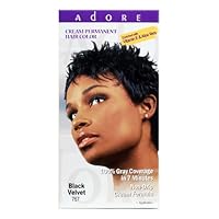 Adore Cream Permanent Hair Color 767 Black Velvet enriched with Vitamin E & Aloe Vera 1 application