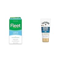 Fleet Adult Constipation Saline Enema, 4 Bottles, Gold Bond Healing Hand Cream, 3 oz, 2 Item Bundle