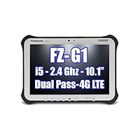 Toughbook PANASONIC TOUGHPAD FZ-G1 FZ-G1P2636VM i5 2.4GHz, 4G LTE, 8MP Cam, 256GB SSD. 8GB Ram, Windows 10 Pro