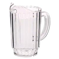Update International WP-32SC SAN Plastic Water Pitcher, Clear, 6-3/4-Inch, 32-Ounce, Set of 12