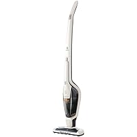 Ergorapido Stick Cleaner Lightweight Cordless Vacuum with LED Nozzle Lights and Turbo Battery Power, for Carpets and Hard Floors, in, Satin White