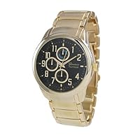 Geneva Platinum 8995 Men's Decorative Chronograph Watch -Gold
