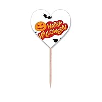 Cartoon Halloween Fonts Art Deco Fashion Toothpick Flags Heart Lable Cupcake Picks