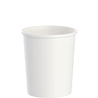 SOLO H4325-2050 32 oz White Flexstyle DSP Paper Food Container (Case of 500)