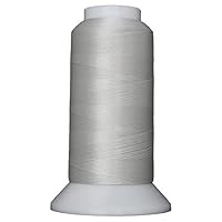 Bottom Line 2-Ply 60-Weight Polyester Embroidery Quilting Sewing Thread - 3,000 Yard Cone (#623 Silver)
