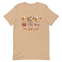 It’s Fall Y’All Fall Patterns Football Cheetah Print Plaid Boots Spice Latte Umbrella T-Shirt Available in 2XL 3XL 4XL
