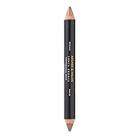 Brow Highlighting and Concealer Crayon - Coco - Shaping and Shimmer Eyebrow Stick and Highlighter Duo - Soft, Ultra Creamy Formula - Define, and Sculpt for Sharp Brows - 0.176 oz