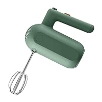 Hand Mixer Electric,5-Speed Hand Mixer with Handheld Kitchen Mixer Includes, Dough Hooks. (Color : Green)
