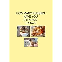 HOW MANY PUSSIES HAVE YOU STROKED TODAY?: NOTEBOOKS MAKE IDEAL GIFTS AT ALL TIMES OF YEAR BOTH AS PRESENTS AND FOR COMPETITION PRIZES.