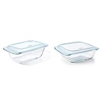 OXO Good Grips Glass Loaf Pan With Lid & Good Grips Glass 2 Qt Baking Dish with Lid