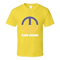 Peace Logo Slava Ukraine : Glory to Ukraine T-Shirt and Apparel T Shirt