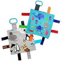 Water Baby Ocean Animals Crinkle taggy Sensory Toys Gift Set