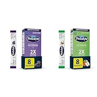 Pedialyte Fast Hydration Electrolyte Powder Packets, Variety Pack, 16 Single-Serving Powder Packets, Grape, Apple