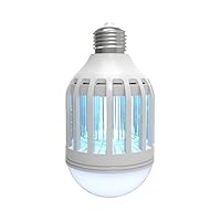 LED Zapping Light Bulb | 2 in 1 Mosquito Led Zapper and Light Bulb | Lamp-Led Electronic Insect & Fly Zapper | Keeps Bugs Away | Attracts & Zaps All Type of Insects | Universal Fit