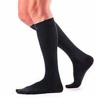 Mediven for Men 15-20mmHg Knee High Compression Socks : Black Size VII