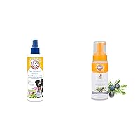 Arm & Hammer Pet Odor Eliminating Bundle | Super Deodorizing Spray, 6.7 Fl Oz & Ultra Fresh Deodorizing Foam for Dogs, 8 Fl Oz | Kiwi Blossom & Juniper Mist Scent