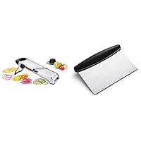 OXO Steel Chef's Mandoline Slicer 2.0 and OXO Good Grips Stainless Steel Scraper & Chopper