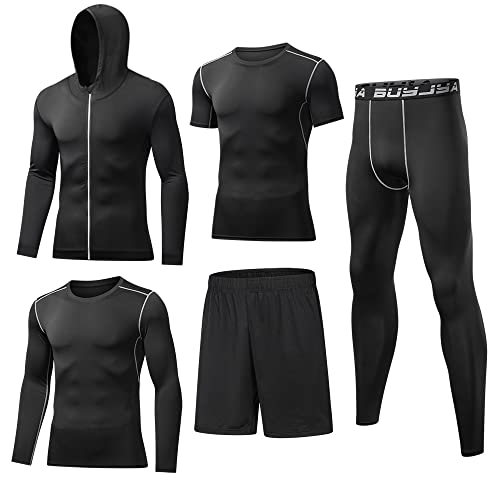 Mua BUYJYA 5Pcs Men's Compression Pants Shirt Top Long Sleeve Jacket  Athletic Sets Gym Clothing Mens Workout Valentine's Day gift trên Amazon Mỹ  chính hãng 2023 | Giaonhan247