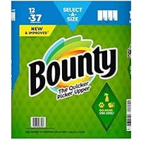 Bounty Select-A-Size Paper Towels, Triple Plus Rolls, 12 ct./158 Sheets- THE BIGGEST BOUNTY PAPER TOWELS