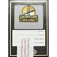 Deck of Golden Gate Authentic Casino Playing Cards - Includes Bonus Cut Card!