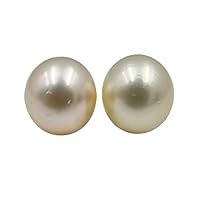 11.5 MM (Approx.) Size AA Luster Loose Pearl Cream Color Round Shape Pearl Beads Natural Real South Sea Pearl Personalize Gift