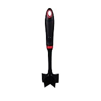 Meat Chopper & Masher -Multi Use: Avocado, Potatoes etc. Dishwasher Safe (Black with red)