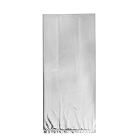 Unique Silver Foil Cellophane Bags, 5