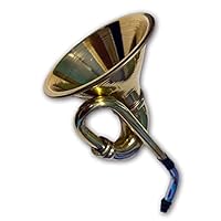 Brass Ear Trumpet Horn for The Hard of Hearing Crowd. Great Party Gag Gift!, Gold