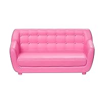 F-Price Replacement Parts for Barbie Malibu House Dollhouse Playset - FXG57 ~ Doll Size Pink Plastic Couch